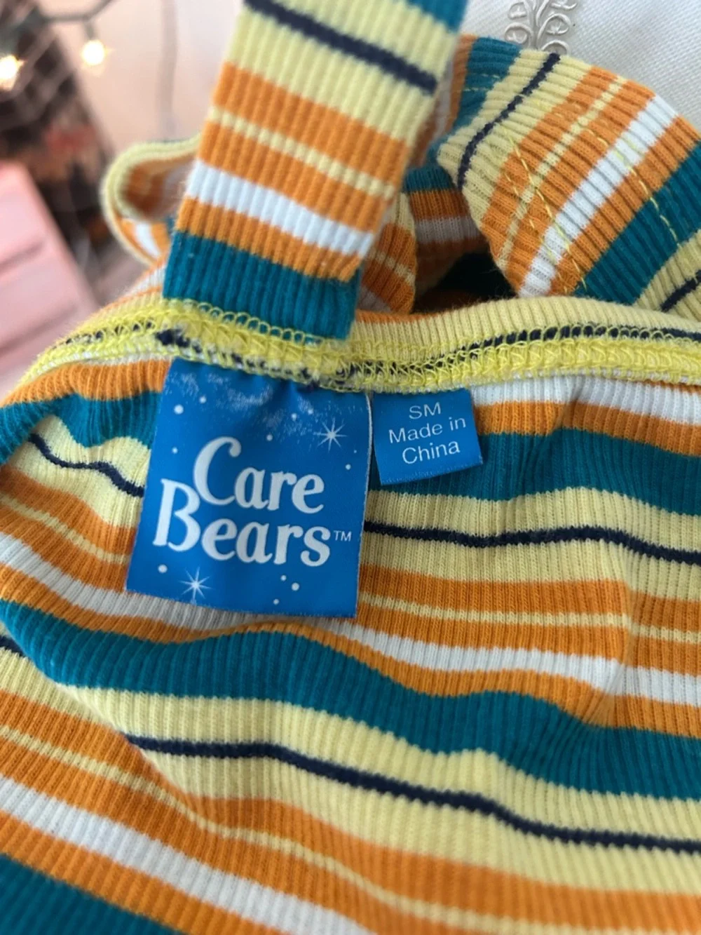 Forever 21 Care Bears Striped Ribbed Halter Top Size Small - Picture 7 of 8